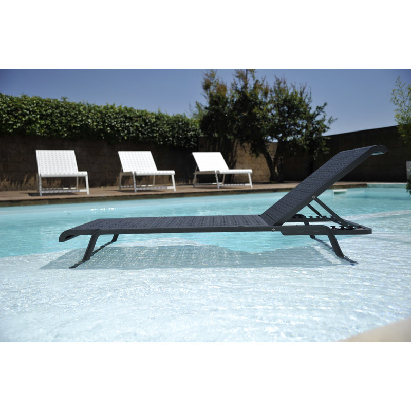 Bain de soleil en aluminium Tline, Noir