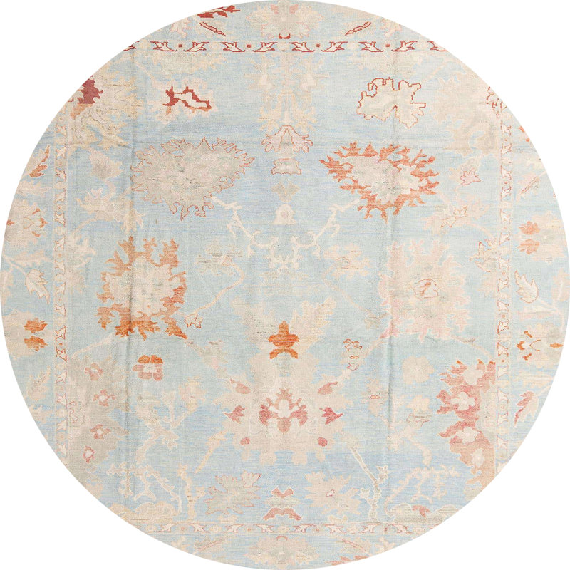 Tapis abstrait moderne 4336, Rond 6 pi