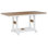 Chesterville Regular Natural Teak Top With White Base 66″ Rectangular Bar Table