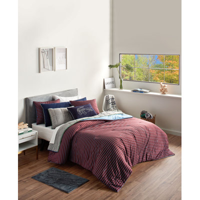 Lacoste Lindenwood Comforter Set, Red