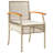  Garden Dining Set Beige, Black, Cream White