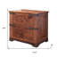  Table de chevet 2 tiroirs Cedarhall
