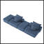 Canapé modulaire surdimensionné moderne avec 2 repose-pieds et 2 sièges Modern