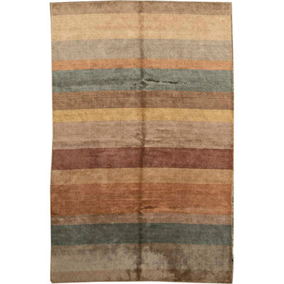 Gabbeh Hand-Knotted High-Quality Brown Area Rug