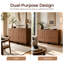 Buffet de 47 pouces avec 3 tiroirs et tablettes ajustables-903413548