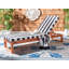 Chaise longue simple inclinable en eucalyptus avec coussins 80,9 po Faunce-2138730162-2144100989