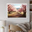 «Pink Cherry Blossom Field I», reproduction sur toile-318984475-318984482
