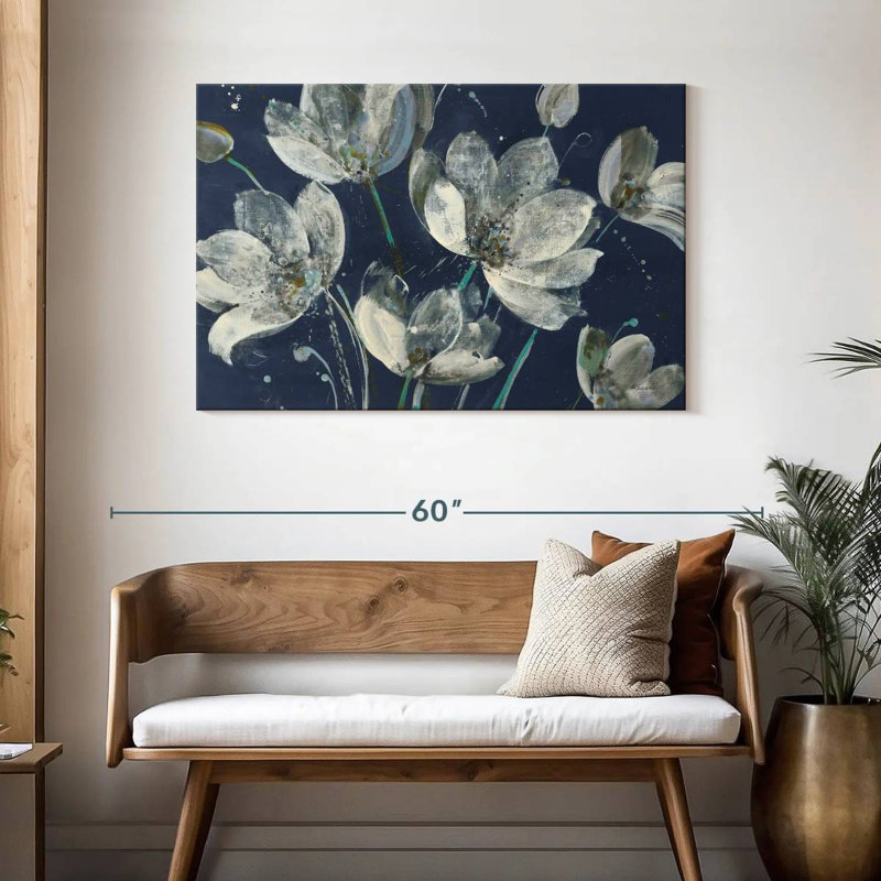 Avery Translucent Garden With Light Blue, 30" H x 45" W