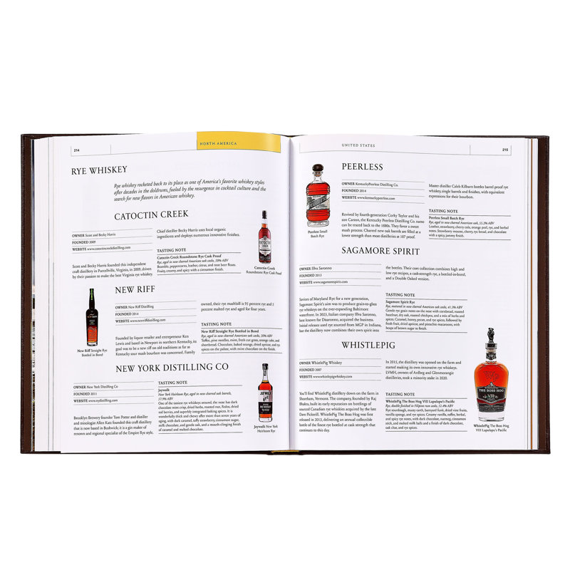 Whiskey Opus Leather Bound Special Edition Coffee Table Book