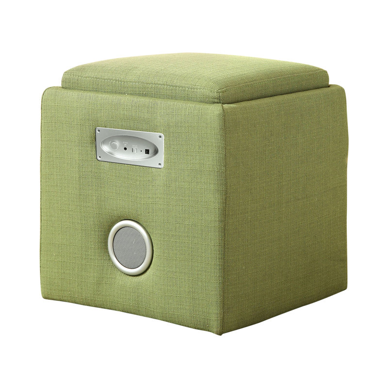 Upholstered Ottoman, Green