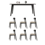 Modern light luxury dining table and chair set