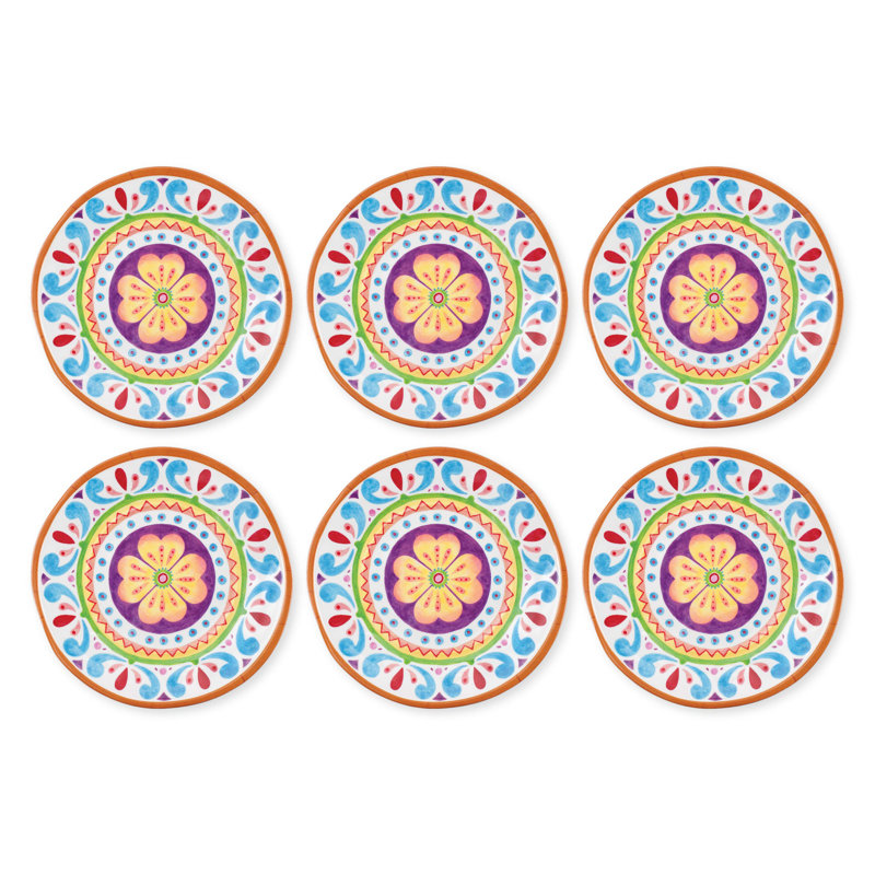 6-Piece Cinco De Mayo 9" Melamine Plate
