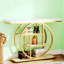 Narrow Console Table with Circular Base