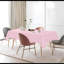 Pink Wedding Tablecloth - Romantic Décor for Reception & Bridal Party, Wrinkle-Resistant Polyeste-1484882411