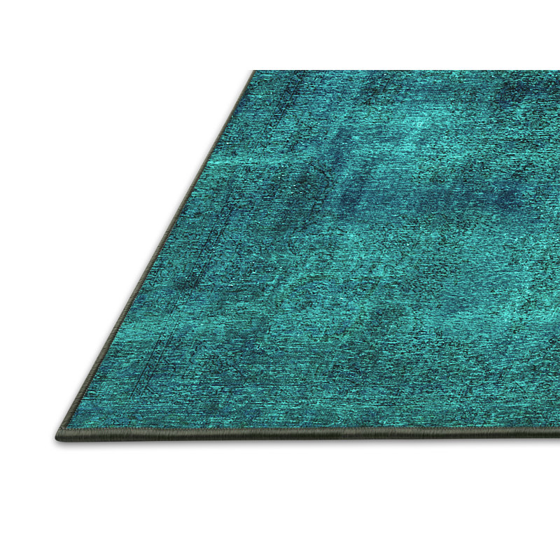 Tapis oriental en laine et polyester tissé à la machine Dalaila, Rectangle 7 pi x 10 pi