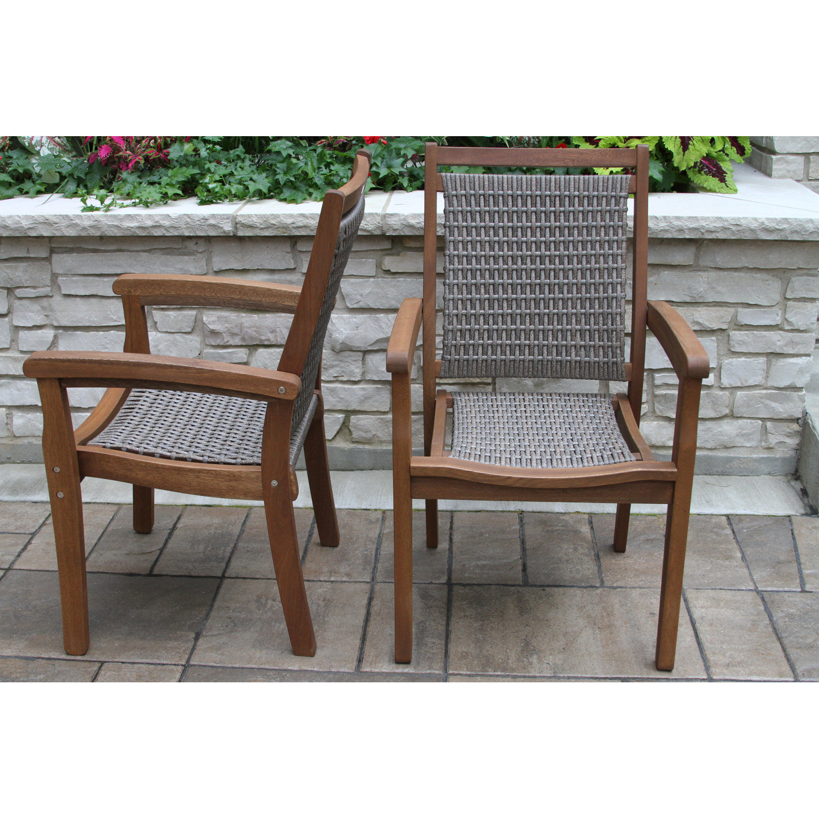 Fleur 63'' Round 6-Person Outdoor Dining Set