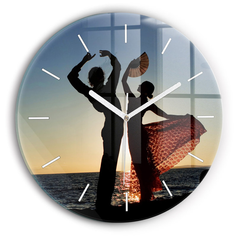 Glass Wall Clock