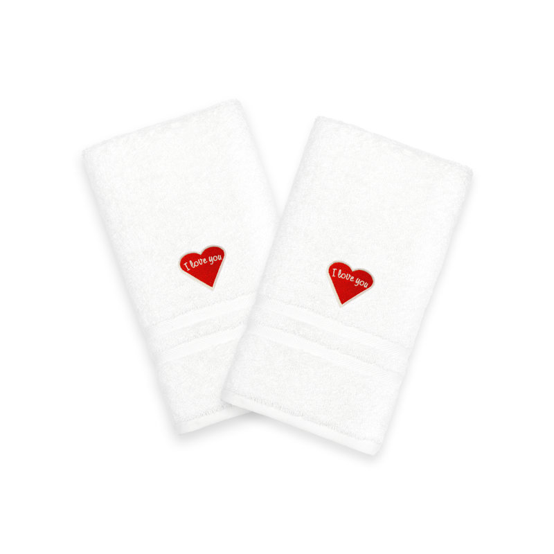 I Love You Turkish Cotton Hand Towel