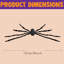 2 pièces 50 pouces Halloween Spider Decorations décorations d'extérieur noir effrayant poilue araignée