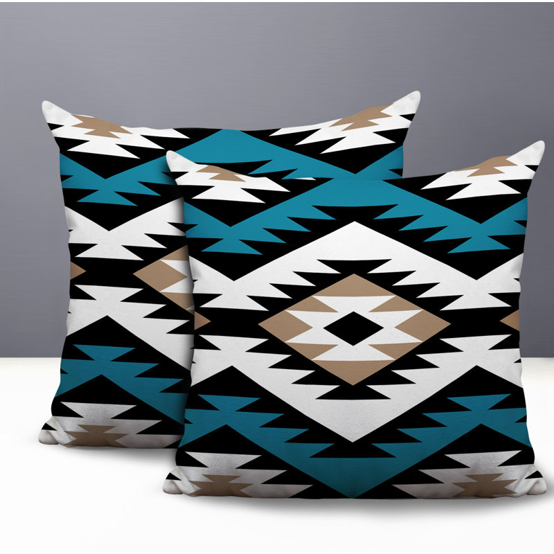 Coussin intérieur / extérieur Seka, 18x18, Turquoise