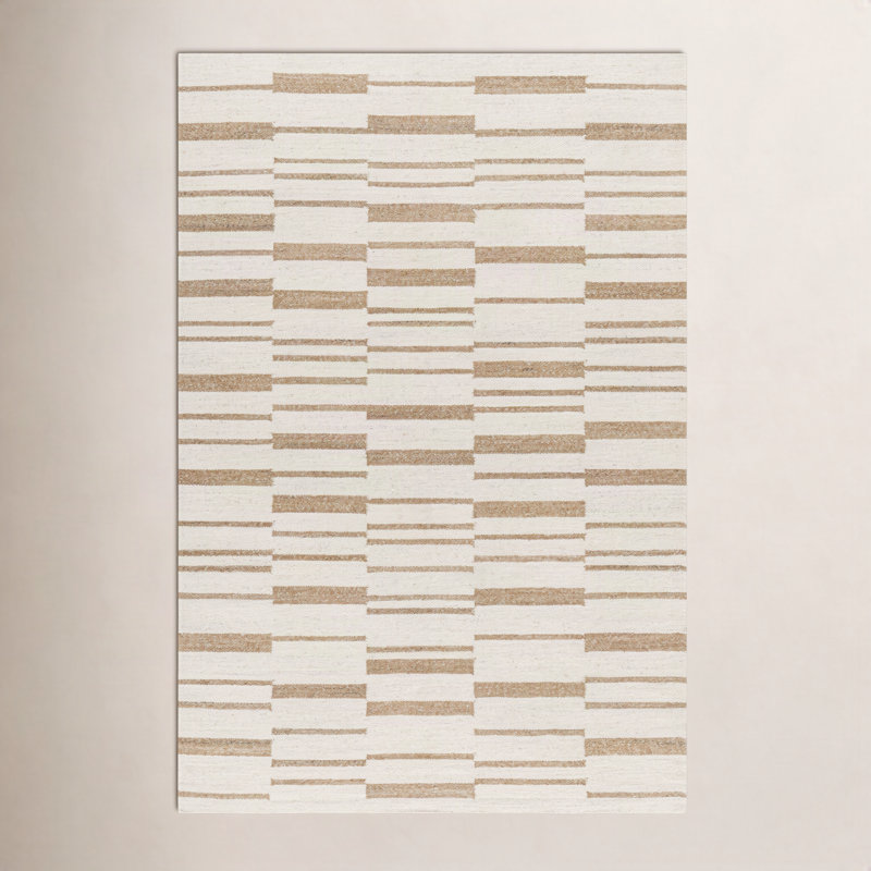 Kardarius Flatweave Wool Geometric Indoor Rug, Rectangle 8' x 10'