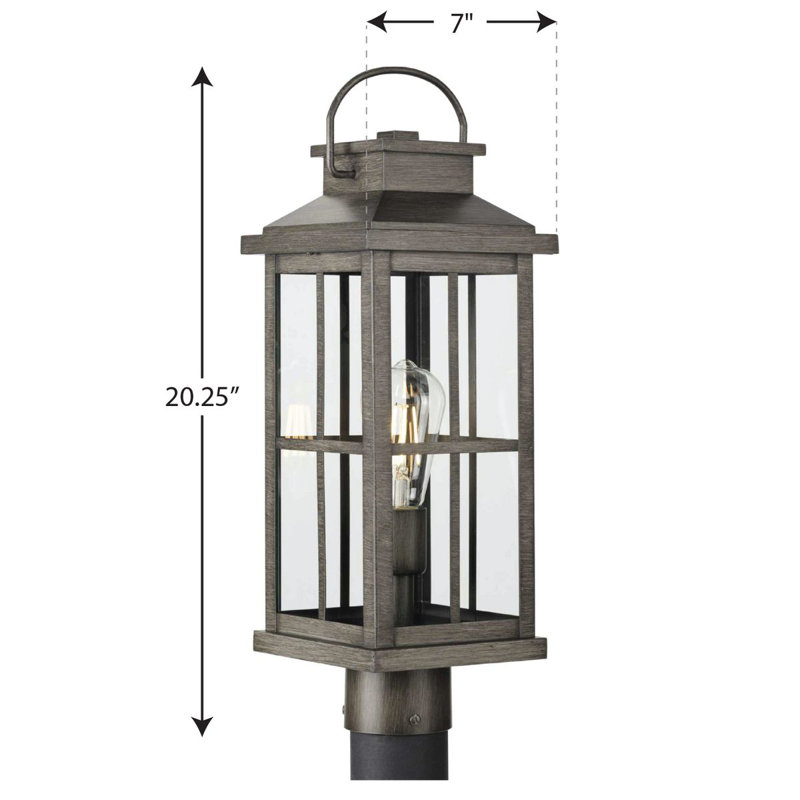 Asfiya Transparent Lantern Head, Antique Pewter
