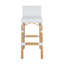 Serienna Blue & White Rattan Low Back Counter Stool-1653777368-1653777369