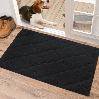 Non-Slip Geometric Doormat