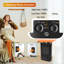 Living And Home 1500W 5118 BTU Electric Radiator Space Heater with Adjustable Thermostat and with Digital Display