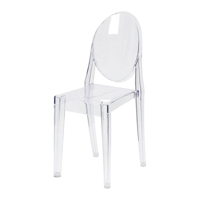 Chaise d'appoint Brodric en transparent