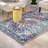 Misi Vintage Medallion Power Loom Blue Rug-305380681