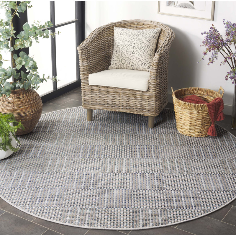 Tapis intérieur / extérieur en sisal Ryalson, Rond 6 pi 7 po
