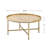 Chic And Modern Coffee Table With Sturdy Metal Base And Versatile Design