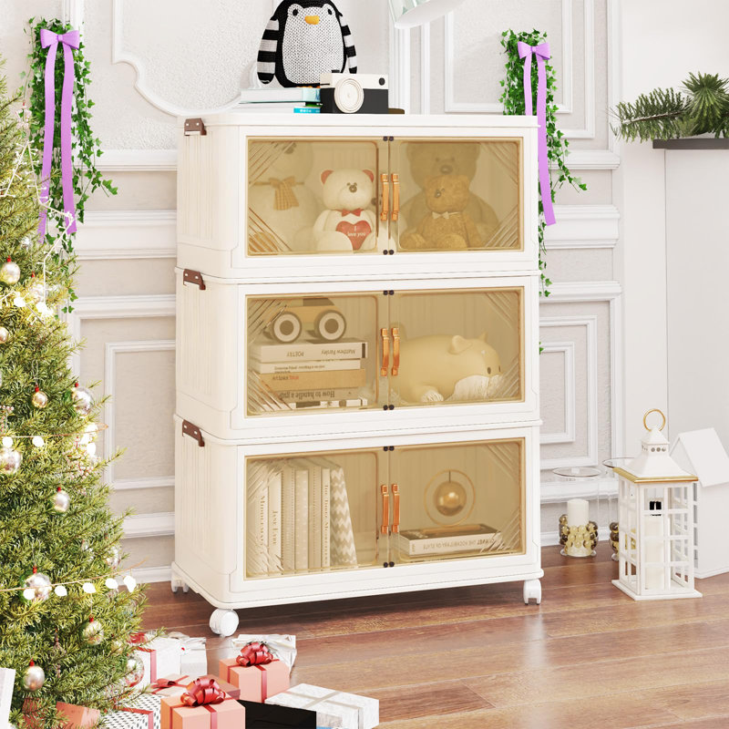 Large Stackable Storage Bins With Lids, 44.09" H x 31.5" W x 14.96" D