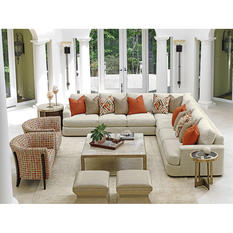 Laurel Canyon Westgate Chair, Dark Brown, Red/Orange Polyester Blend