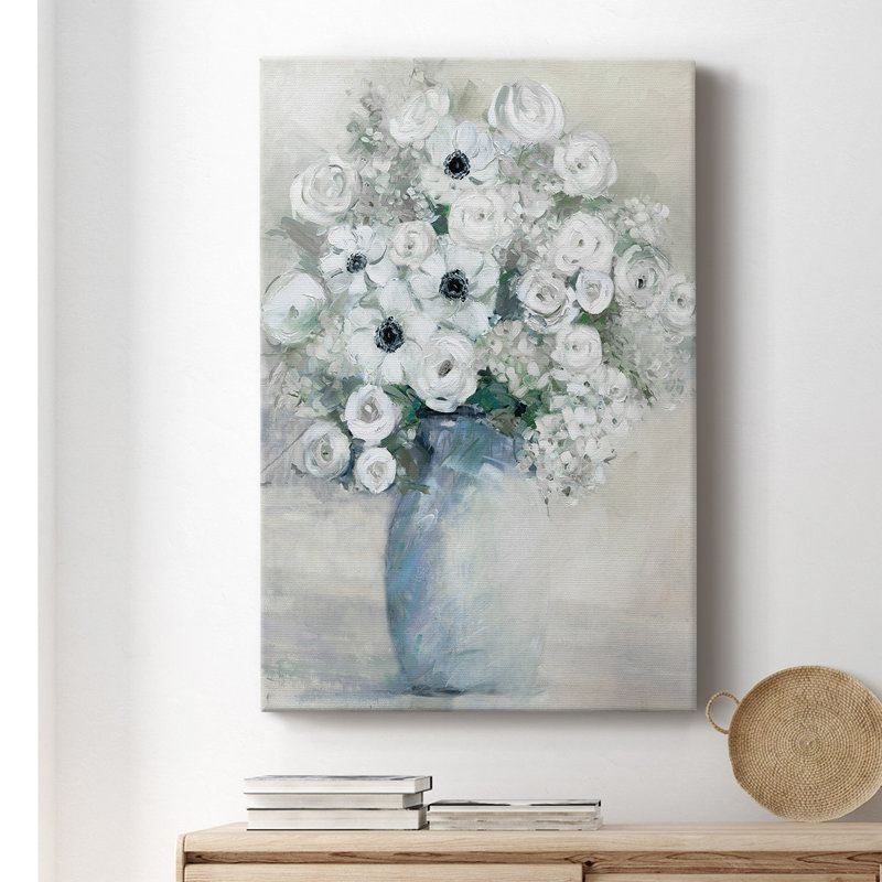Bouquet d'anémones blanches Bouquet d'anémones blanches par - Peinture sur
