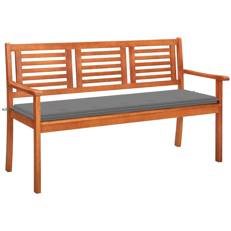 Banc de jardin en bois Goodenche, Anthracite