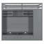 Lit mezzanine double avec tiroirs, tablettes et gris clair-1204083283
