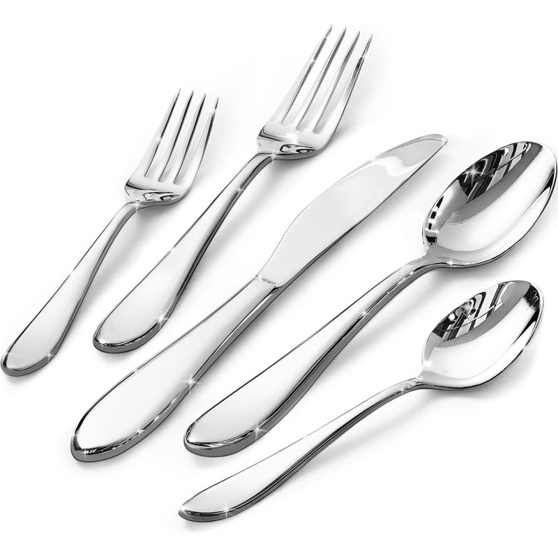 40-Piece Silverware Set For 8