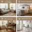 Glass Top Side Table Set