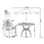 Frink 4 - Person Patio Dining Set with Round Table , Cushions Included
