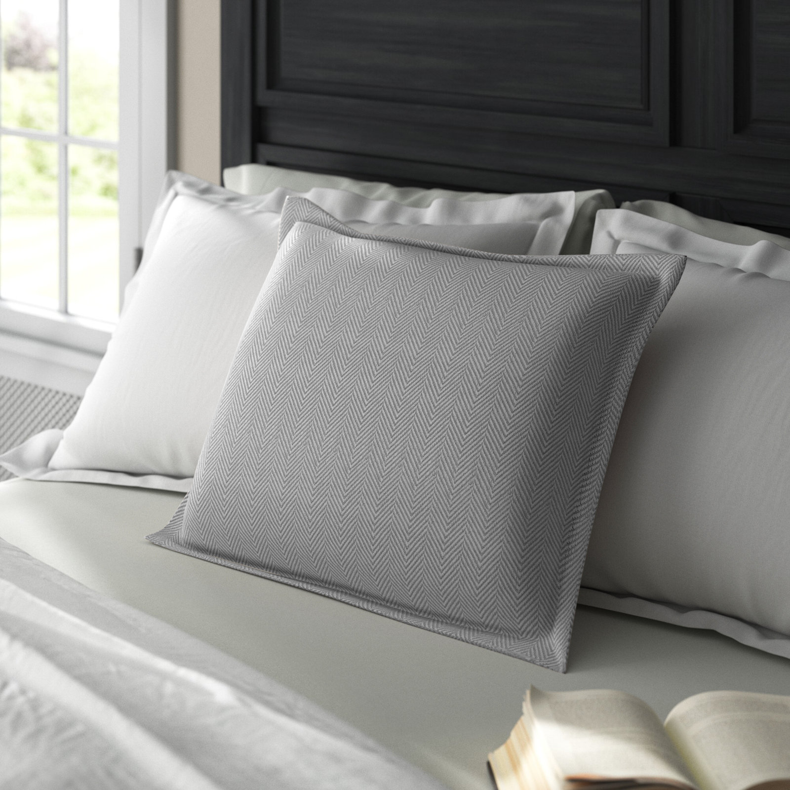 Orson 100% Cotton Sham, Agate, Euro