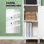 Armoire tour autoportante, armoire de rangement haute pour salle de bain, armoire de rangement pour vestibule