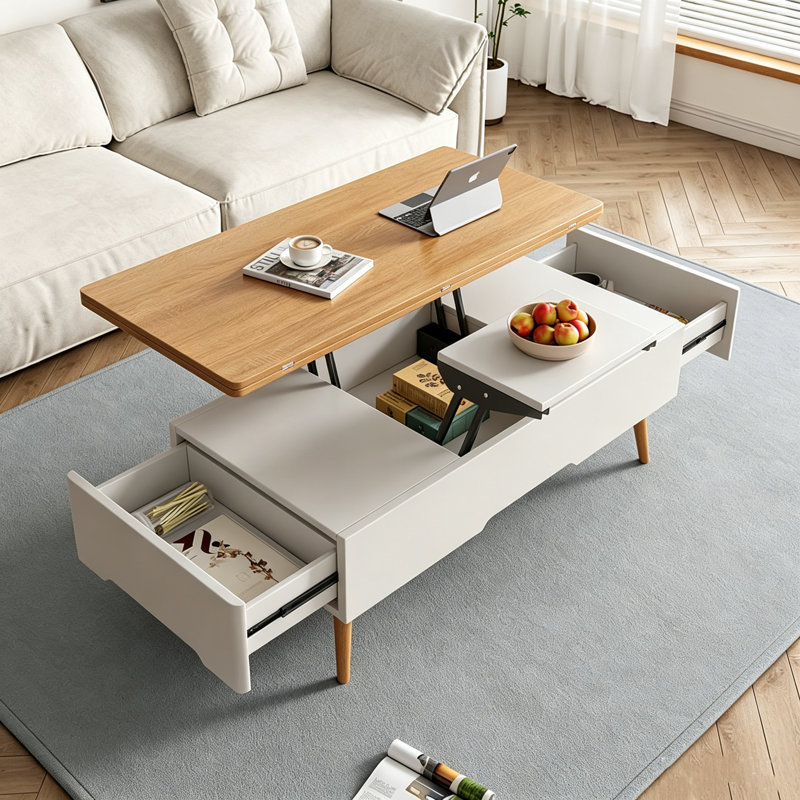 Lift-top Multifunctional Coffee Table Smart Storage & Modern Design-- Arrtle Furniture