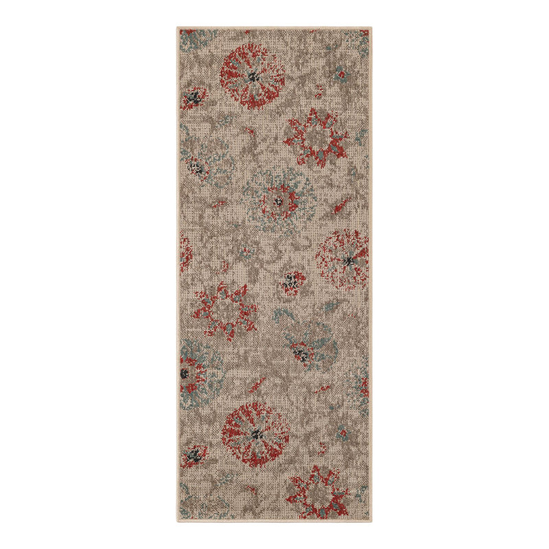 Tapis botanique intérieur / extérieur, Tapis de couloir 2 pi x 5 pi 1 po