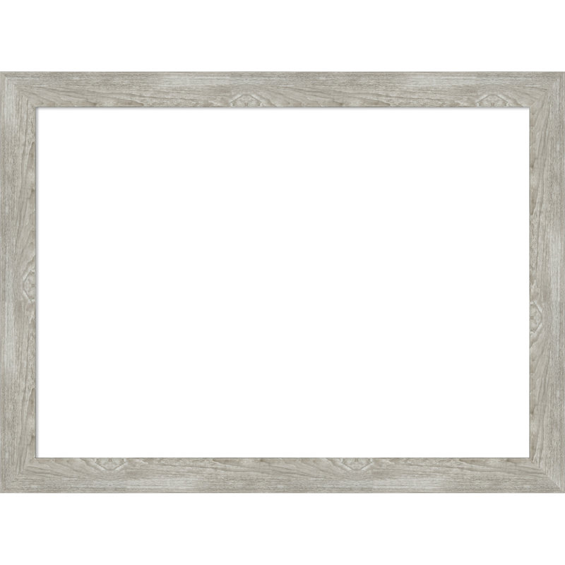 Dove Greywash Narrow Framed Dry Erase Magnetic Board Organization Boards, 24" H x 32" W
