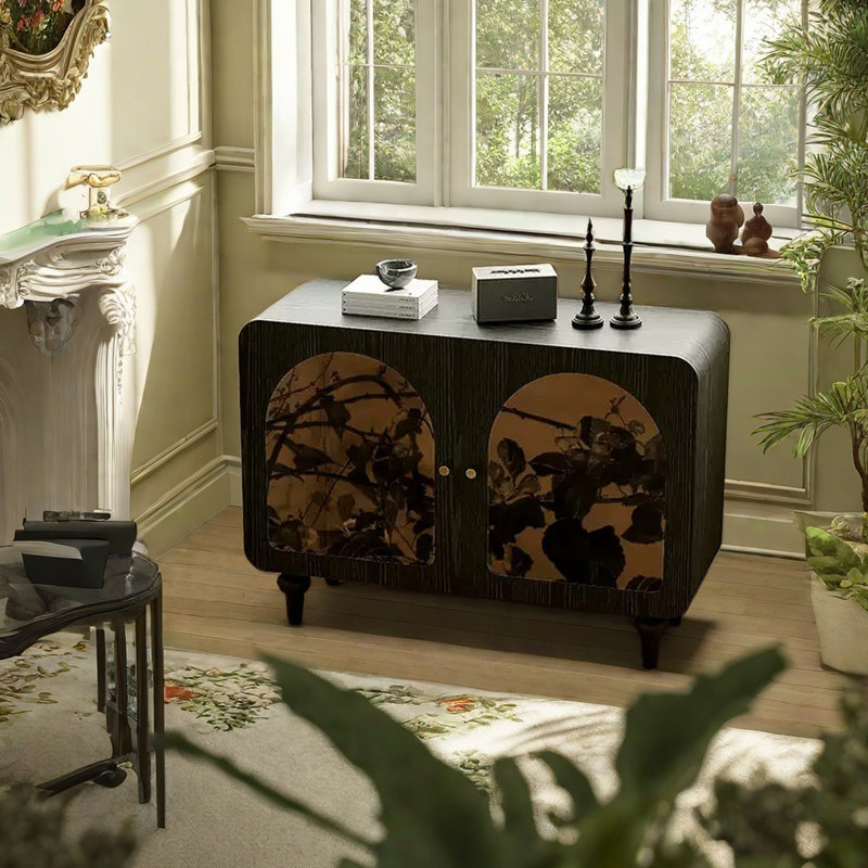 Armoire d'appoint Art Deco, Noir