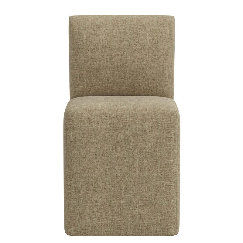 Mendy Upholstered Dining Chair, Zuma Natural Textured Linen