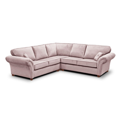 Lila 5 Seater Velvet Corner Sofa 