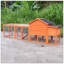 Spacious Wooden Chicken Coop With Nesting Box, UV-Resistant Roof, And Easy-Clean Tray For Outdoor Use